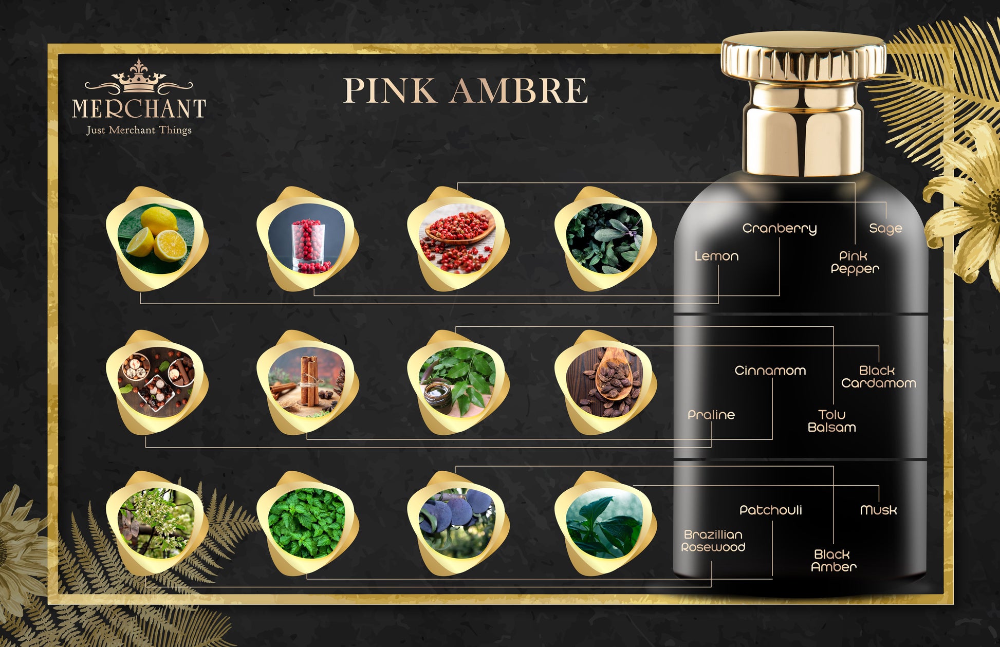Merchant Pink Ambre | Eau De Parfum | Unisex Perfume | 100 ml